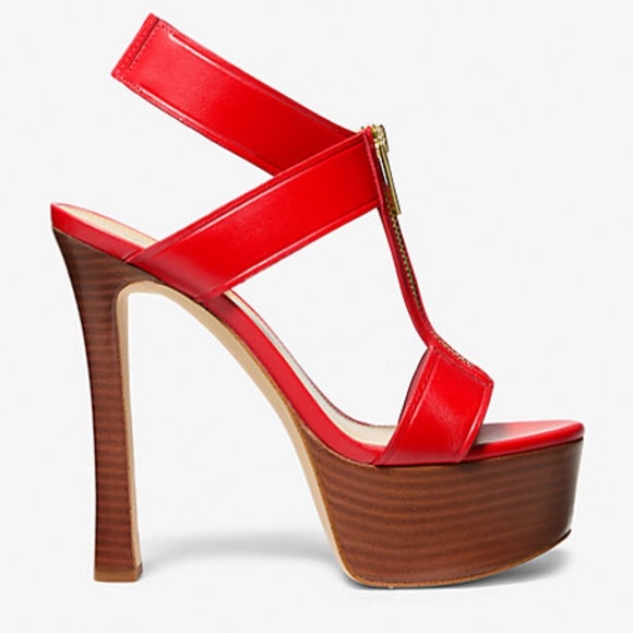 Michael Kors | Berkley Leather Platform Sandal - Picture 1 of 4